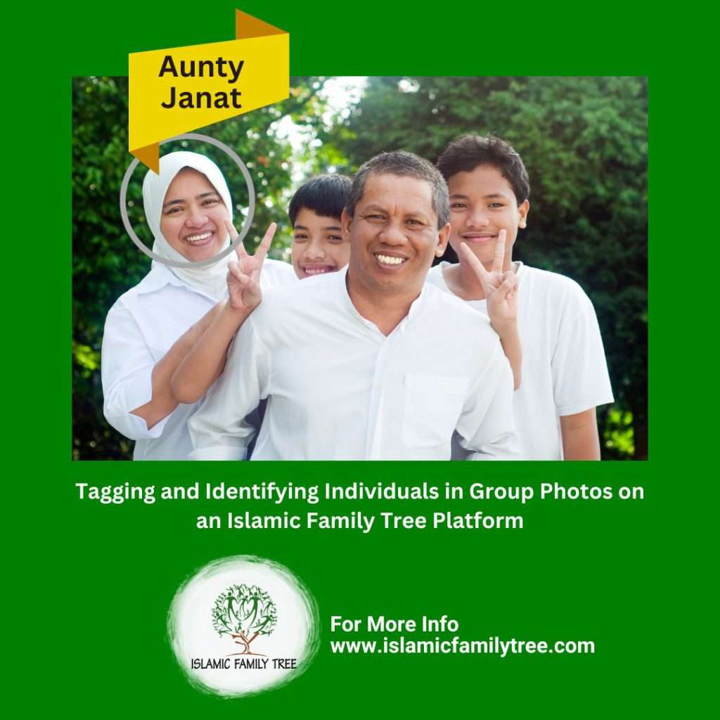 Tagging and Identifying Individuals in Group Photos on an Islamic Family Tree Platform