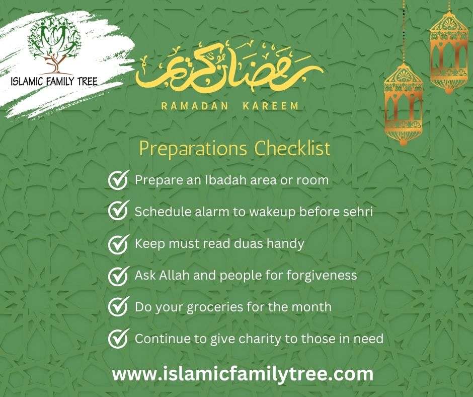 Ramadan Preparations Checklist